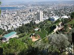 Vista de Haifa a partir Centro Mundial Bah