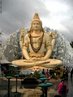 Esttua de Shiva em meditao no templo de Bangalore, India